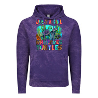 Cloud Purple just a girl who loves turtles Vintage Hoodie - RanaPortraitStore