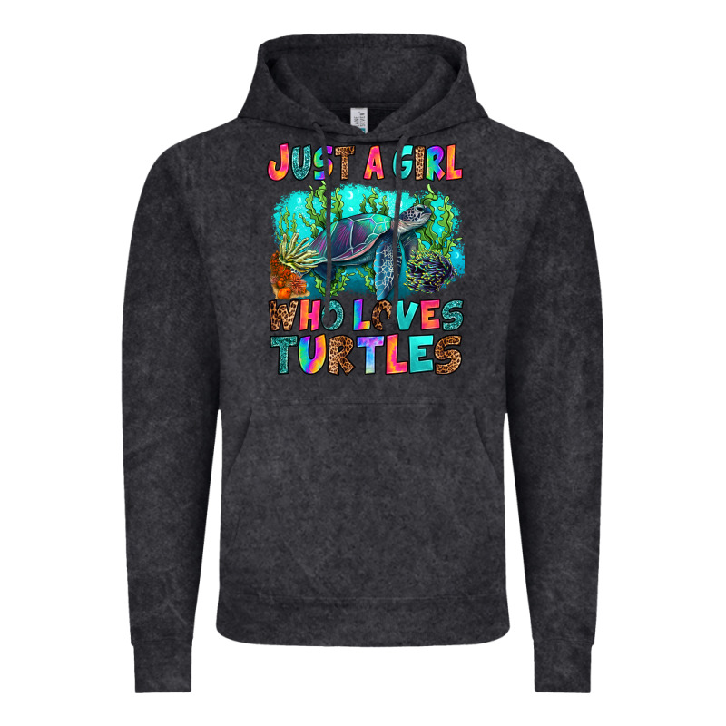 Just A Girl Who Loves Turtles Vintage Hoodie by RanaPortraitStore | Teevron