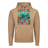 Vintage Coffee just a girl who loves turtles Vintage Hoodie - RanaPortraitStore