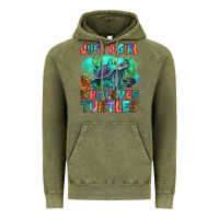 Vintage Olive just a girl who loves turtles Vintage Hoodie - RanaPortraitStore