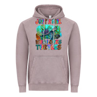 Vintage Zinc just a girl who loves turtles Vintage Hoodie - RanaPortraitStore