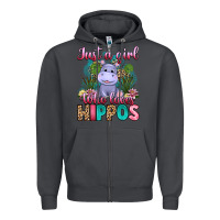 Smoke just a girl who loves hippos Zipper Hoodie - Artiststas