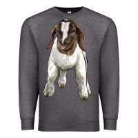 Charcoal Heather baby boer goat Premium Sweatshirt - LillyAllenDesigns