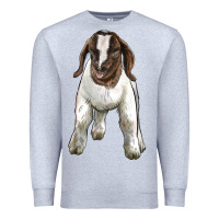 Heather Grey baby boer goat Premium Sweatshirt - LillyAllenDesigns