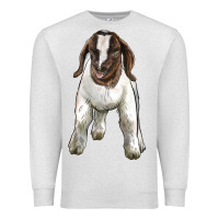 Oatmeal Heather baby boer goat Premium Sweatshirt - LillyAllenDesigns