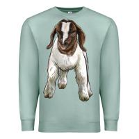 Seafoam baby boer goat Premium Sweatshirt - LillyAllenDesigns