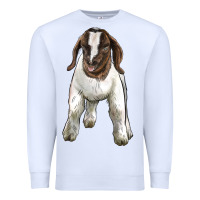White baby boer goat Premium Sweatshirt - LillyAllenDesigns