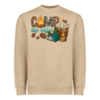 Mushroom camp life coffee with coffee cup Heavyweight Sweatshirt - texasbilliewilder