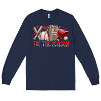 Navy tis the season baseball Long Sleeve Tee - RacoonDesign