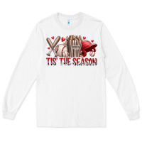 White tis the season baseball Long Sleeve Tee - RacoonDesign