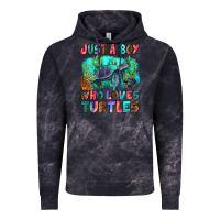 Cloud Black just a boy who loves turtles Vintage Hoodie - RanaPortraitStore