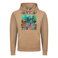 Vintage Coffee just a boy who loves turtles Vintage Hoodie - RanaPortraitStore