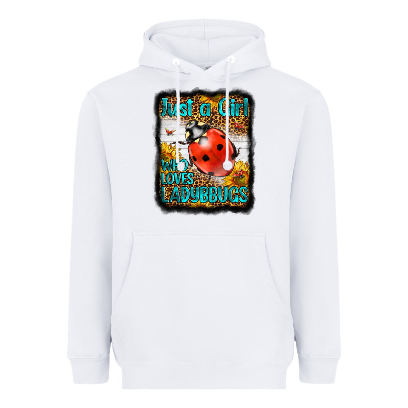 Western Just A Girl Who Loves Ladybug Heavyweight Hoodie by LillyAllenDesigns | Teevron