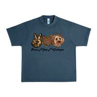 Midnight Navy peace love cockapoo Urban Heavy Tee - RanaPortraitStore