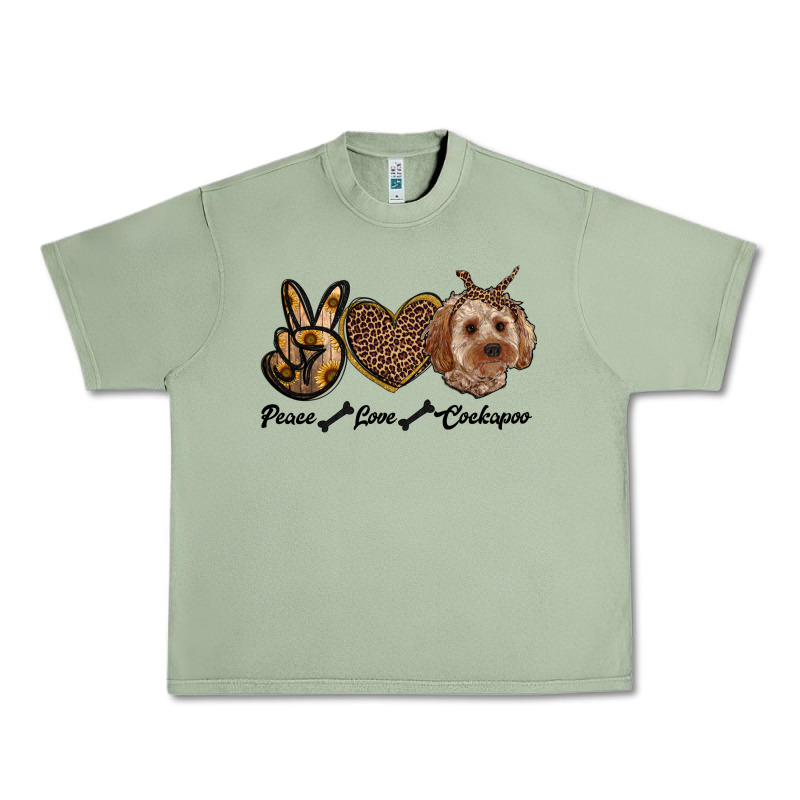 Peace Love Cockapoo Urban Heavy Tee by RanaPortraitStore | Teevron
