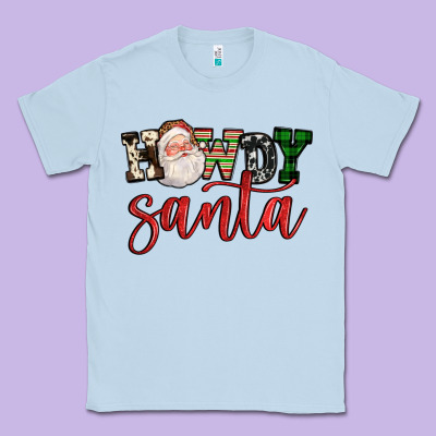 Howdy Santa Classic Tee Designed By Fadigitalartstudio