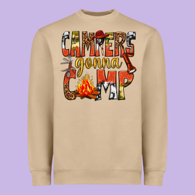 Heavyweight Sweatshirt campers gonna camp western