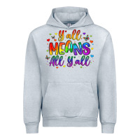 Heather Grey y all means all y all Urban Hoodie - Artiststas