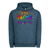 Pigment Midnight Navy y all means all y all Urban Hoodie - Artiststas