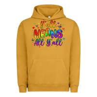 Pigment Peanut Butter y all means all y all Urban Hoodie - Artiststas