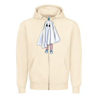 Sandshell cute ghost Zipper Hoodie - BundleAndBundleShop