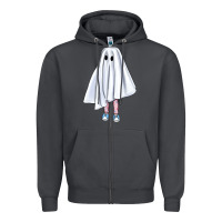 Smoke cute ghost Zipper Hoodie - BundleAndBundleShop