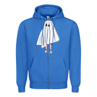 True Royal cute ghost Zipper Hoodie - BundleAndBundleShop