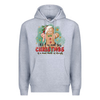 Heather Grey Christmas dough Premium Hoodie - MaliasSmallBusiness