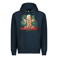 Navy Christmas dough Premium Hoodie - MaliasSmallBusiness