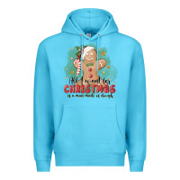 Ocean Blue Christmas dough Premium Hoodie - MaliasSmallBusiness