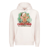 Pale Pink Christmas dough Premium Hoodie - MaliasSmallBusiness