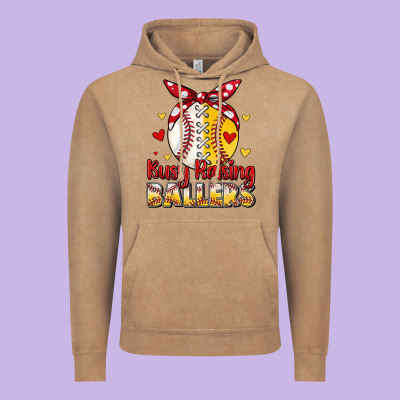 Busy Raising Ballers Vintage Hoodie Designed By Jahusdesignshop