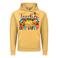 Vintage Mustard teacher off duty Vintage Hoodie - RanaPortraitStore