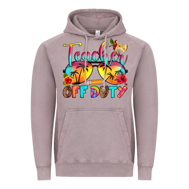 Teacher Off Duty Vintage Hoodie by RanaPortraitStore | Teevron