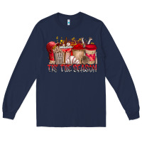 Navy tis the season Long Sleeve Tee - RacoonDesign