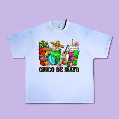 Cinco De Mayo Coffee Cups Urban Heavy Tee Designed By Zillion Design Studio
