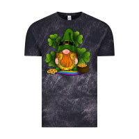 Cloud Black st patricks day gnomes shamrock gold horseshoes rainbow Vintage Tee - RanaPortraitStore