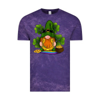Cloud Purple st patricks day gnomes shamrock gold horseshoes rainbow Vintage Tee - RanaPortraitStore