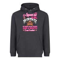 Smoke As a Aquarius Girl I was Born with My Heart on my Sleeve and a mouth Heavyweight Hoodie - Jasminsmagicworld