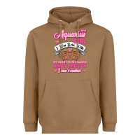 Toasted Coconut As a Aquarius Girl I was Born with My Heart on my Sleeve and a mouth Heavyweight Hoodie - Jasminsmagicworld