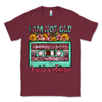 Burgundy i am not old i am a classic sunflower floral casse Classic Tee - FaDigitalArtStudio