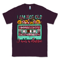 Plum i am not old i am a classic sunflower floral casse Classic Tee - FaDigitalArtStudio