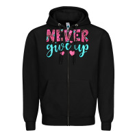 Black never give up Zipper Hoodie - JahusDesignShop