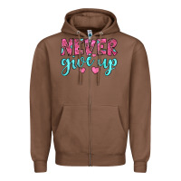Chestnut never give up Zipper Hoodie - JahusDesignShop
