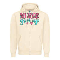 Sandshell never give up Zipper Hoodie - JahusDesignShop
