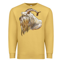 Antique Gold kiko goat face Premium Sweatshirt - LillyAllenDesigns