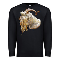 Black kiko goat face Premium Sweatshirt - LillyAllenDesigns