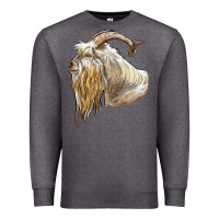 Charcoal Heather kiko goat face Premium Sweatshirt - LillyAllenDesigns