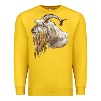 Lemon kiko goat face Premium Sweatshirt - LillyAllenDesigns