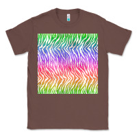Chestnut watercolor rainbow tiger seamless pattern Classic Tee - BundleAndBundleShop